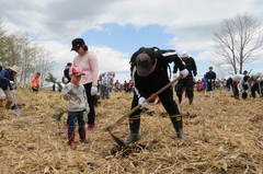 第24回シマフクロウの森づくり百年事業植樹祭の様子を写した写真