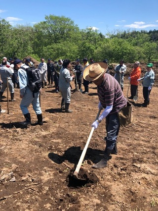 厚岸町民の森植樹祭の様子を写した写真