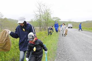 釧路湿原クリーンデーの様子を写した写真