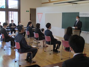 農学ゼミナール入構・進級式