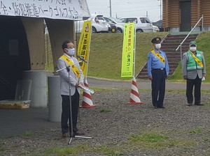 町民パークゴルフ大会の開会式