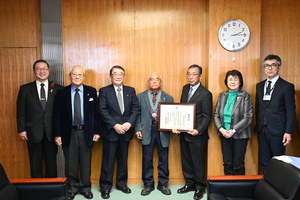 加藤利助さんが、善行表彰を受賞されました