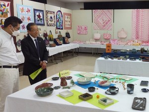 標茶町総合文化祭の阿歴内会場を視察しました