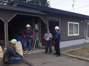 町内の建築工事現場の視察を行いました