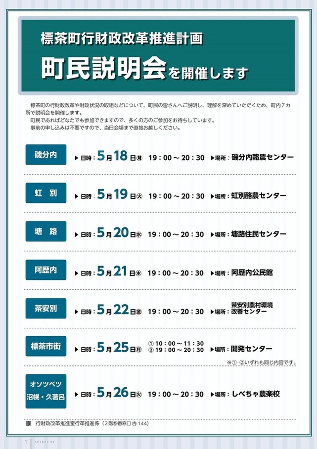 町民説明会